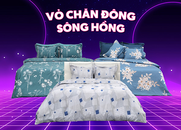 Vỏ chăn đông Sông Hồng