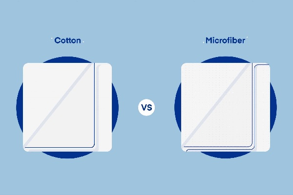 ga giường cotton và ga giường microfiber