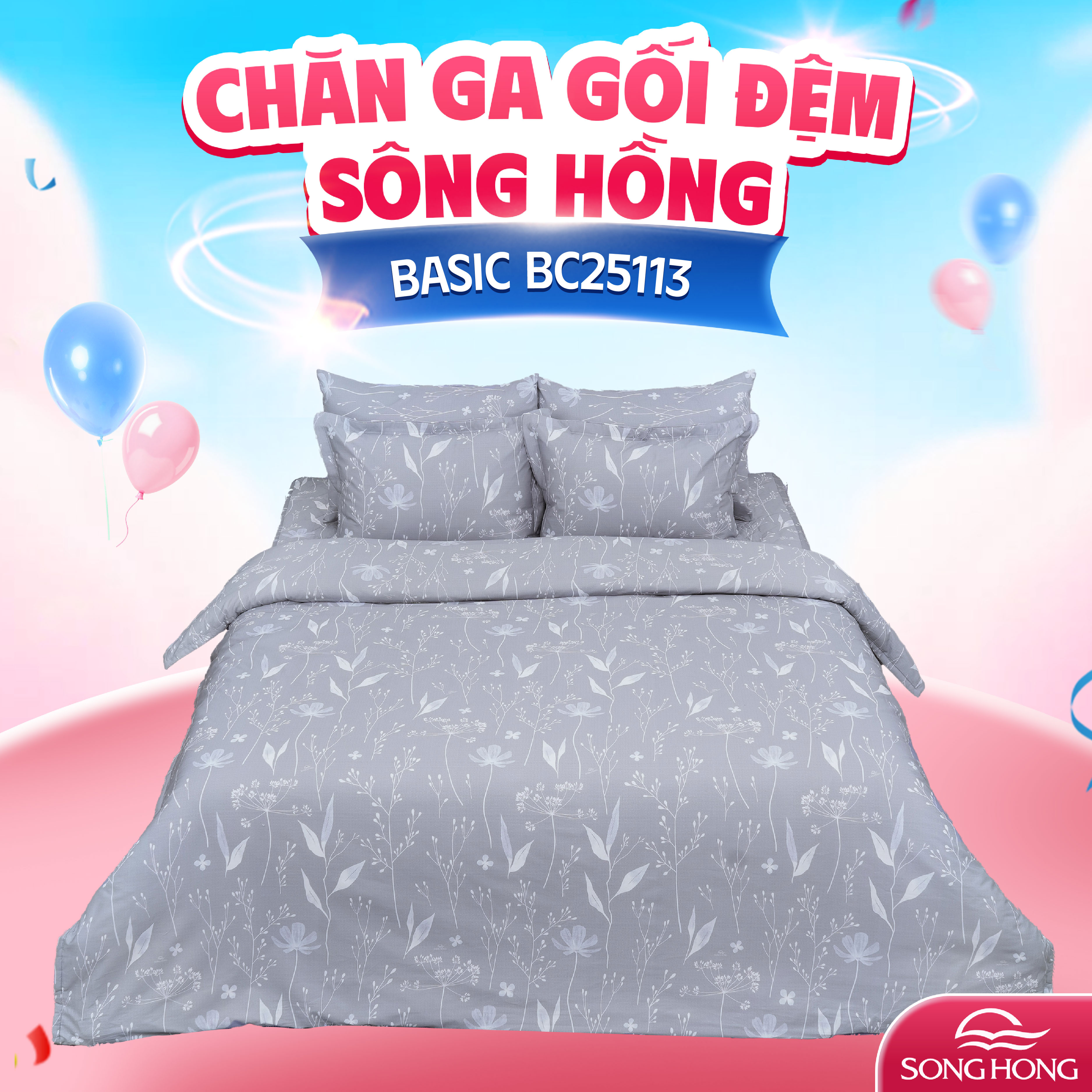 Vỏ chăn xuân thu Sông Hồng basic BC25113