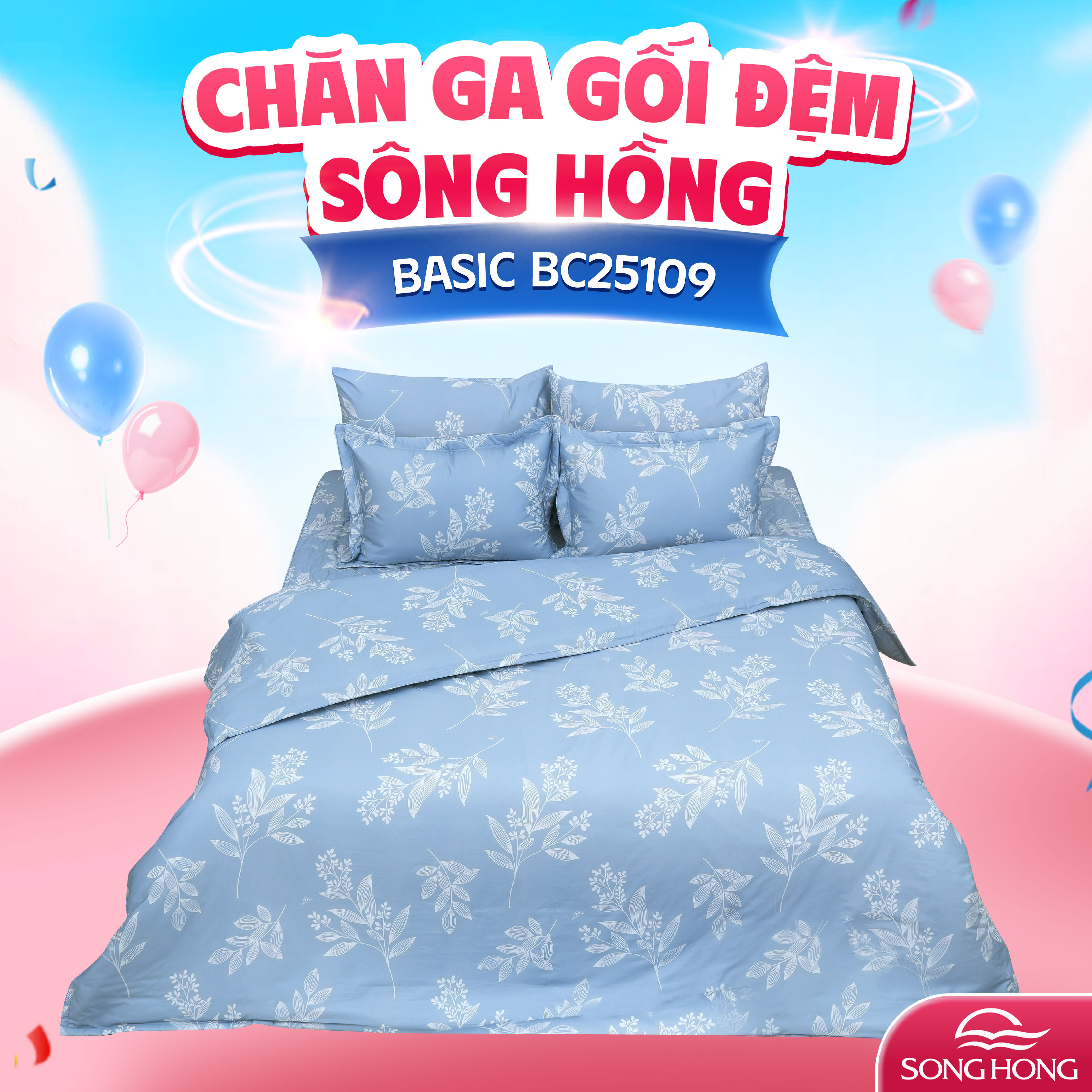 Vỏ chăn xuân thu Sông Hồng basic BC25109