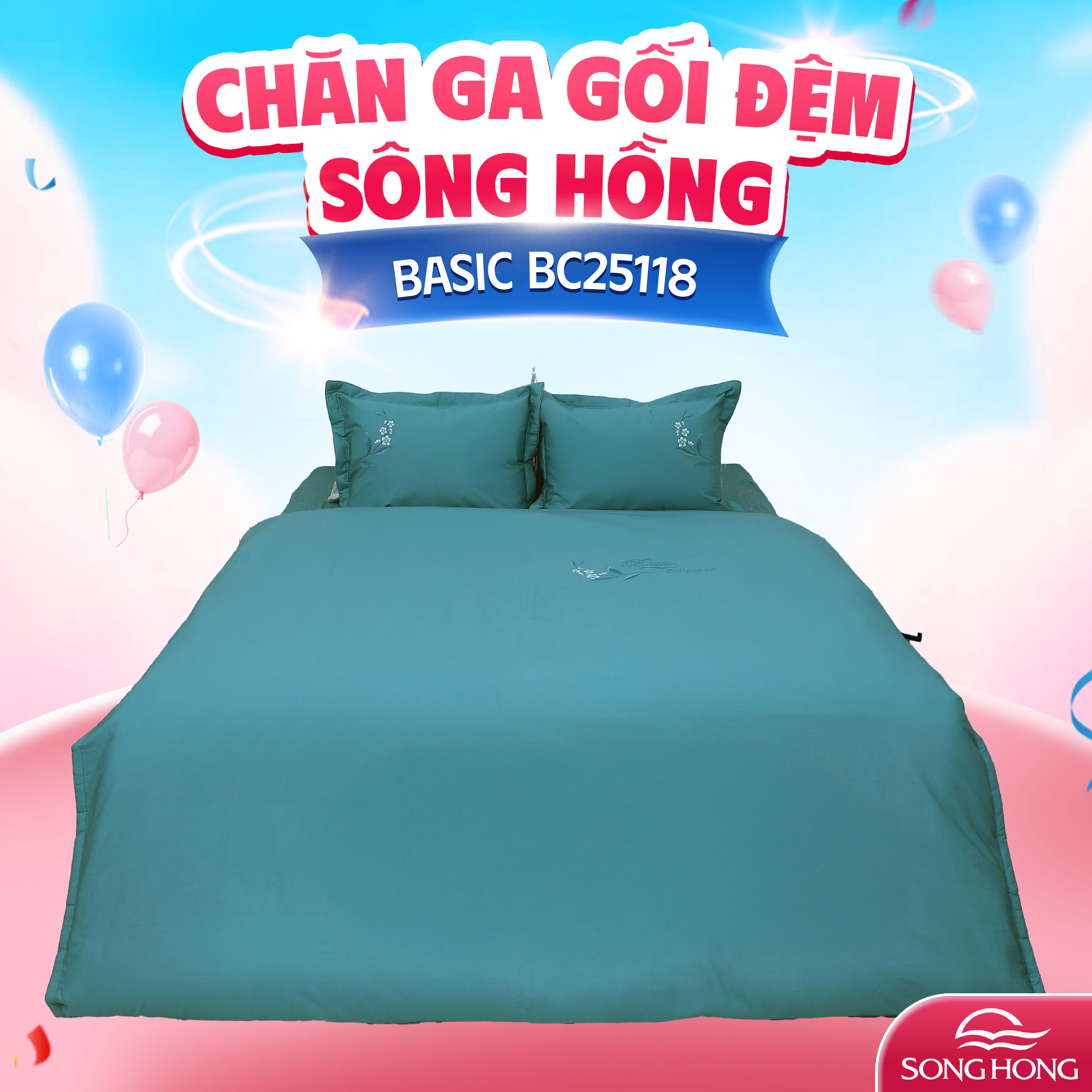 Vỏ chăn xuân thu Sông Hồng basic BC25118