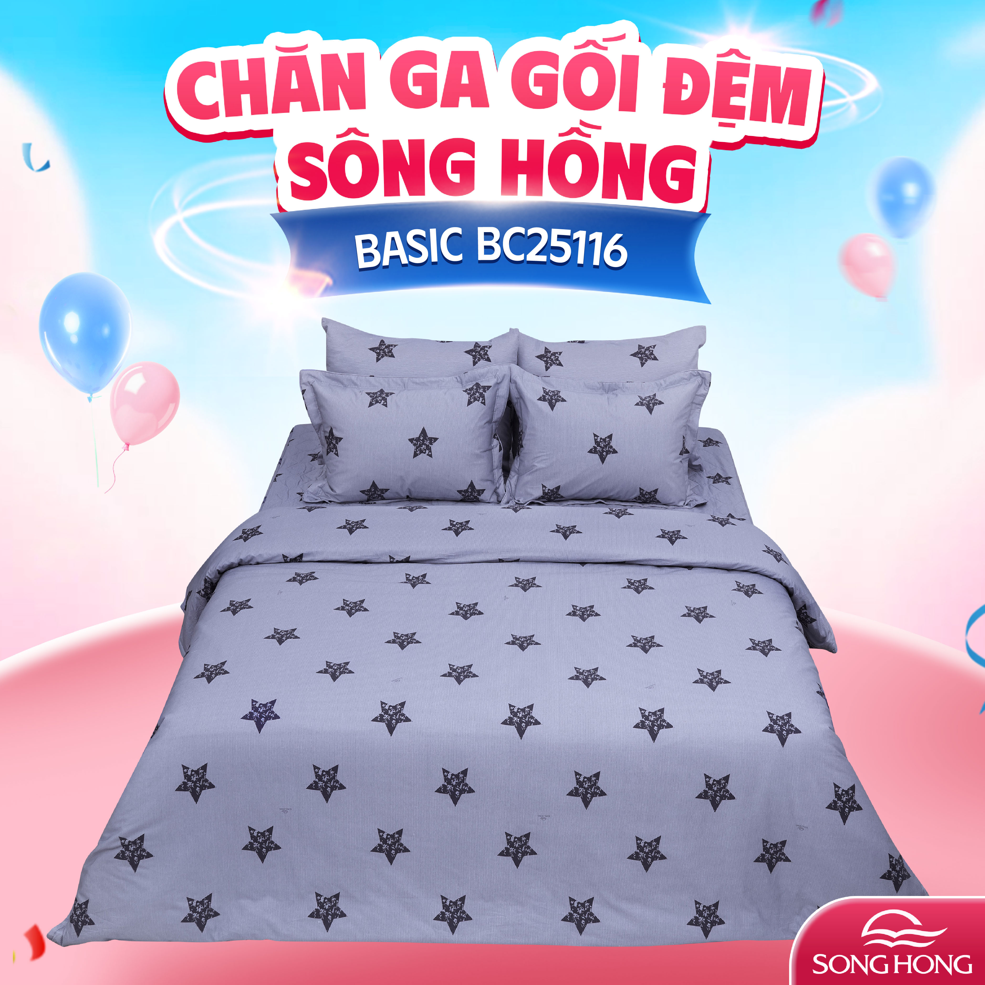 Vỏ chăn xuân thu Sông Hồng basic BC25116
