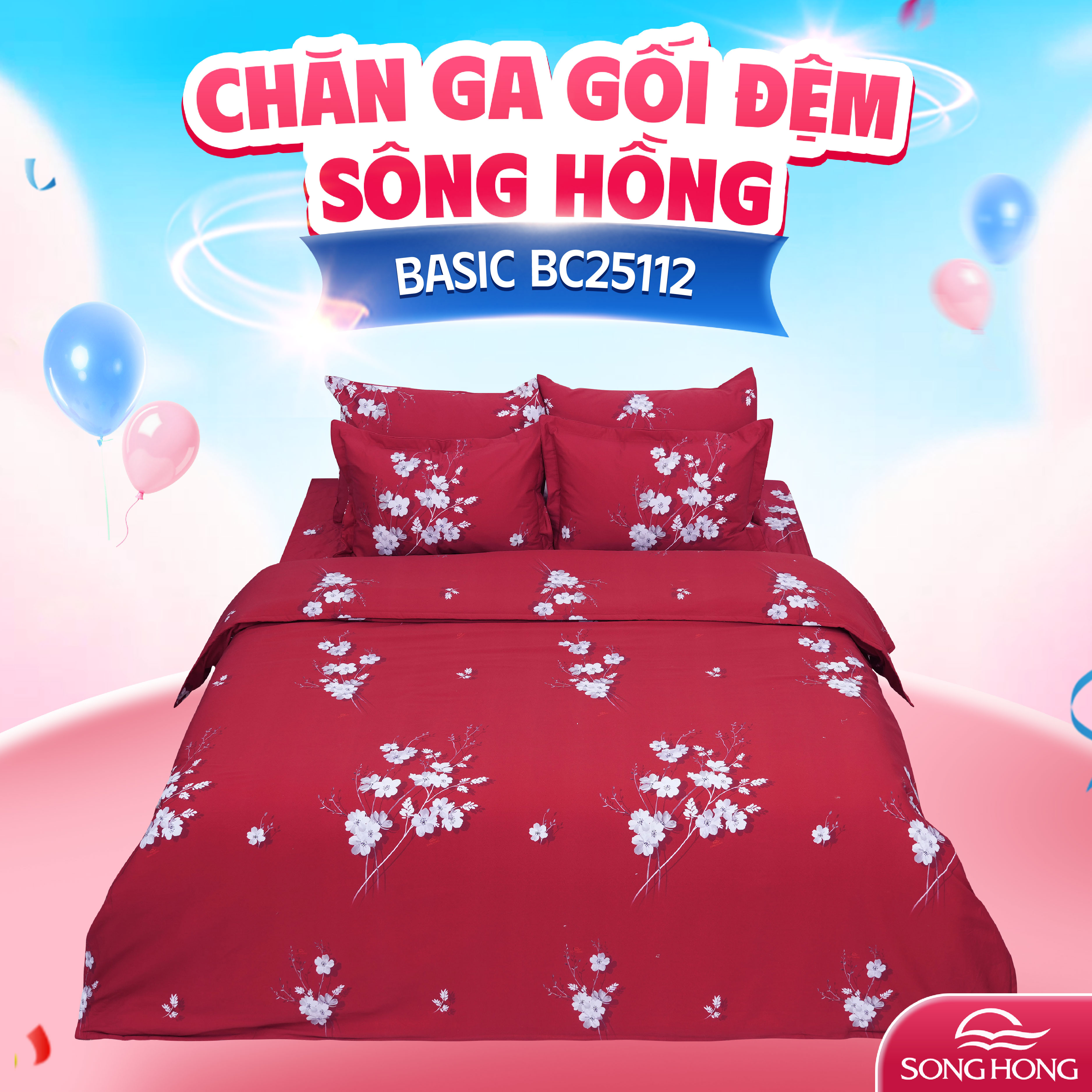 Vỏ chăn xuân thu Sông Hồng basic BC25112