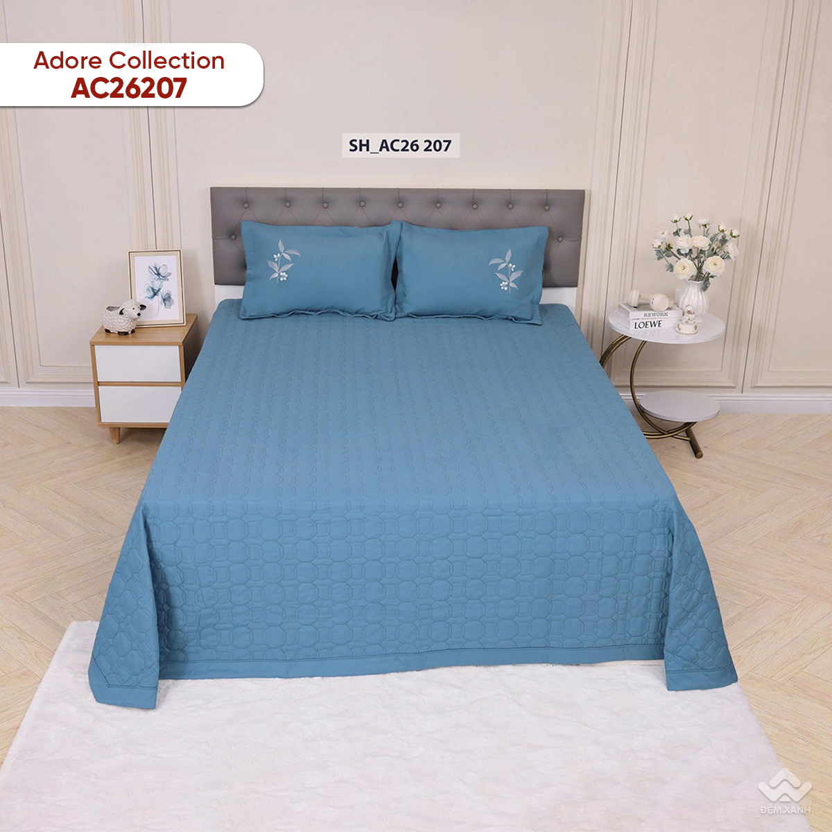 Chăn ga gối Sông Hồng Adore AC26207