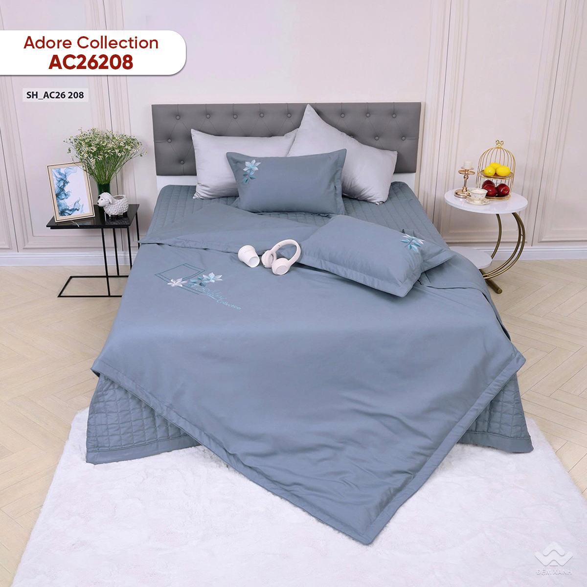 Chăn ga gối Sông Hồng Adore AC26208