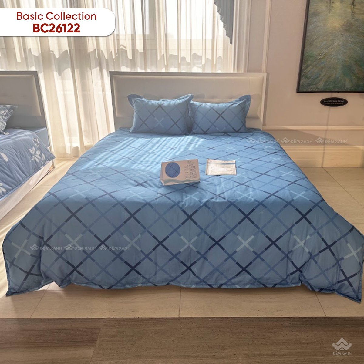 Vỏ chăn xuân thu Sông Hồng basic cotton BC26122