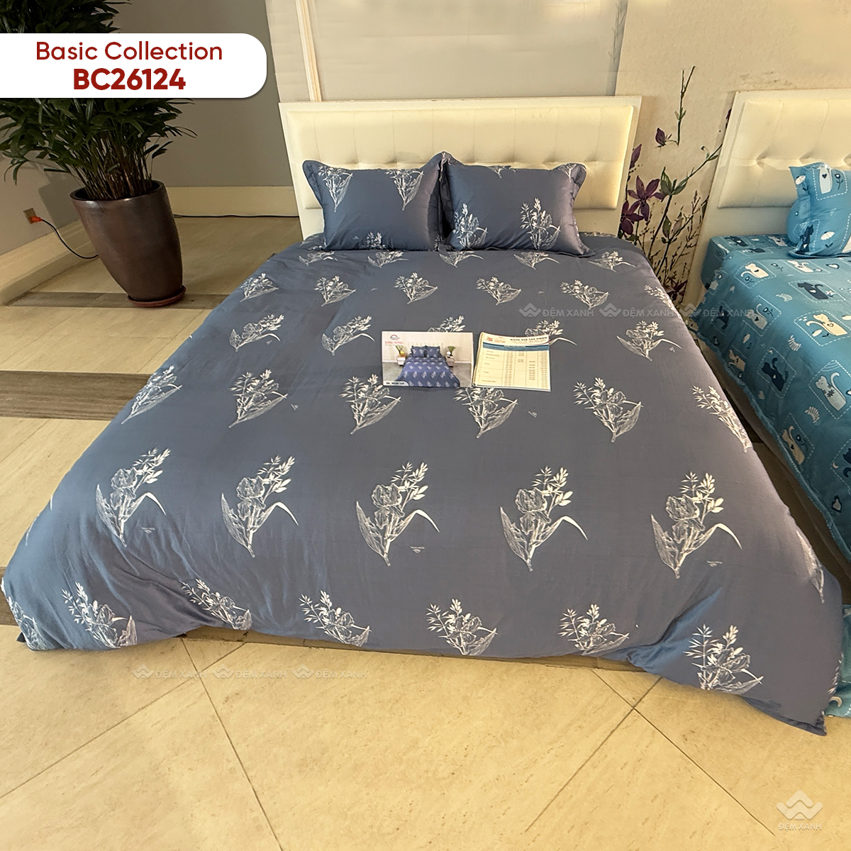 Vỏ chăn xuân thu Sông Hồng basic cotton BC26124