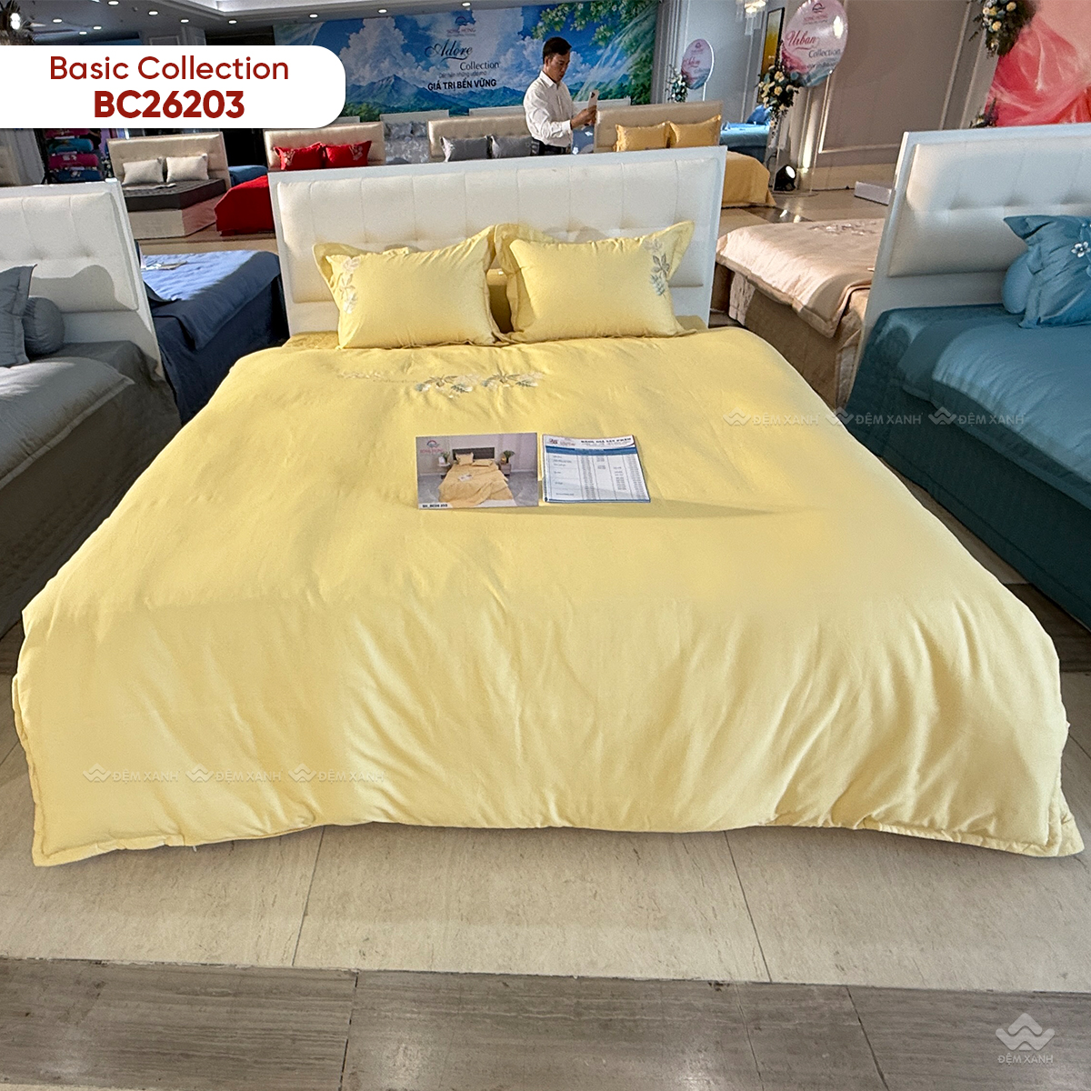 Vỏ chăn xuân thu Sông Hồng basic cotton BC26203