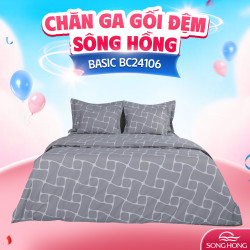 Ga gối Sông Hồng Basic cotton BC24106