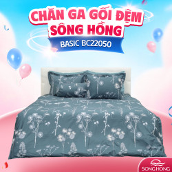 Vỏ chăn xuân thu Sông Hồng basic cotton BC22050