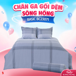 Ga gối Sông Hồng Basic cotton BC23071